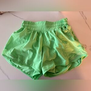 Lululemon Athletica Light Green Athletic Shorts